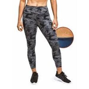 Sweat Shapers Women's Gray Black Camo Athletic Hiking Yoga Leggings 2XL